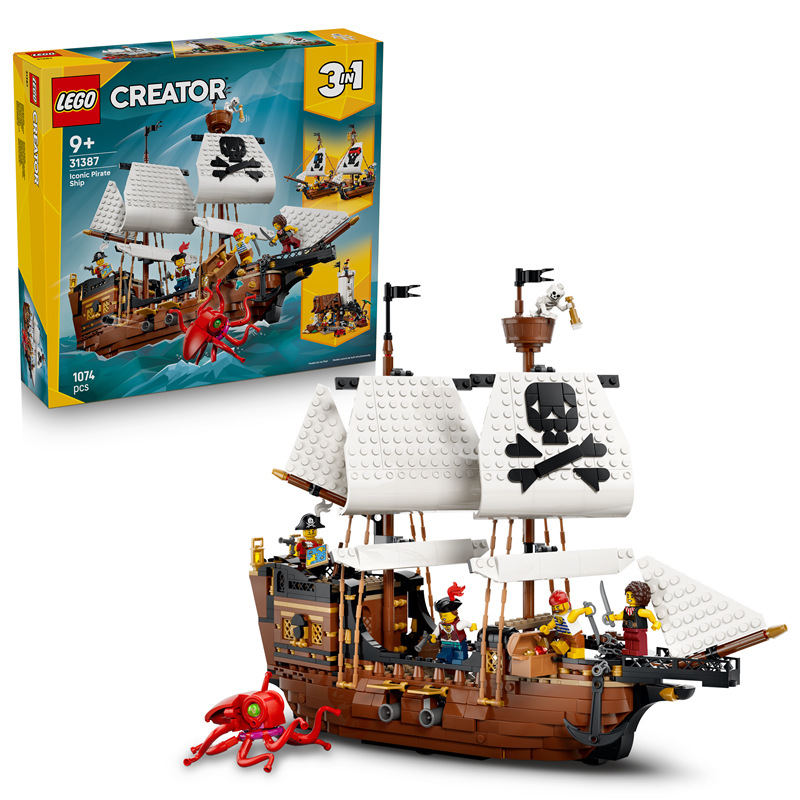 Stavebnice LEGO® Creator 3 v 1 31387 Kultovní pirátská loď Stavebnice LEGO® Creator 3 v 1 31387 Kultovní pirátská loď
