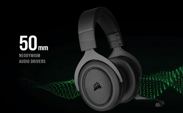 Headset Corsair HS70 Bluetooth černý