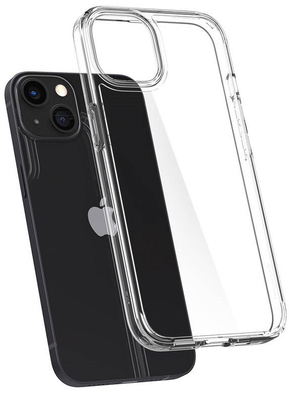 Kryt na mobil Spigen Crystal Hybrid na Apple iPhone 13 mini průhledný