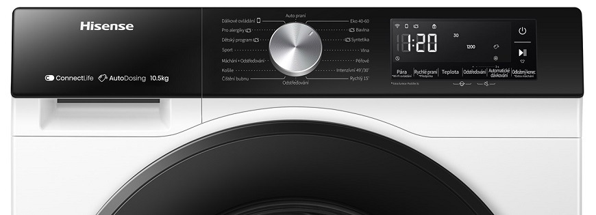 Pračka Hisense WF3S1045BW3 bílá Pračka Hisense WF3S1045BW3, bílá, LED displej