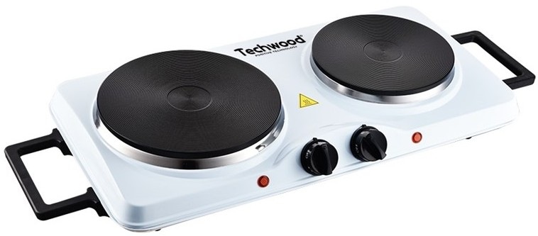 Dvouplotýnkový elektrický vařič Techwood TPE2501 se dvěma termostaty