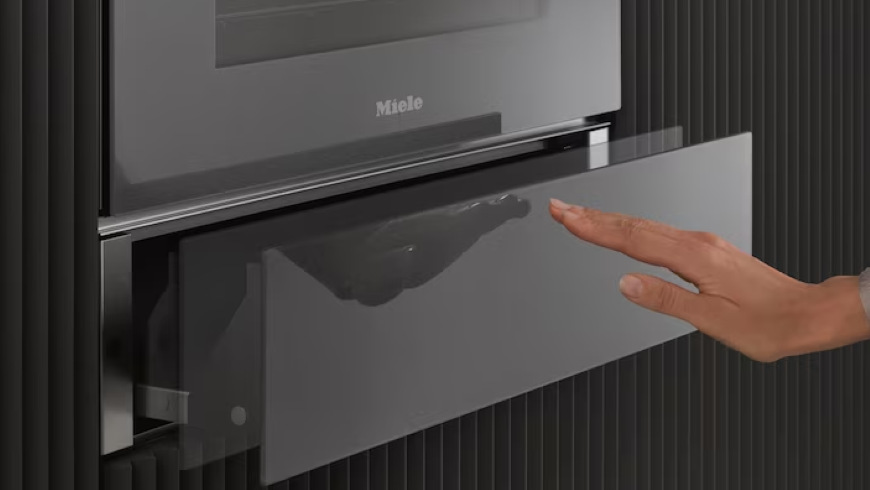 Ohřevná zásuvka Miele ESW 7030 béžová Push2Open technologie otevírání Miele ESW 7030