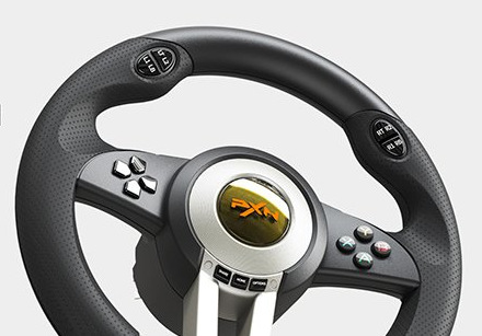 Volant PXN V3PRO Bundle, PC, Switch, PS3/4, Xbox One/X/S series černý/oranžový PXN V3PRO Bundle těží také z výborné ergonomie
