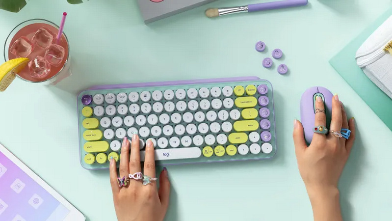 Klávesnice Logitech POP Keys US - daydream Klávesnice Logitech POP Keys US - daydream