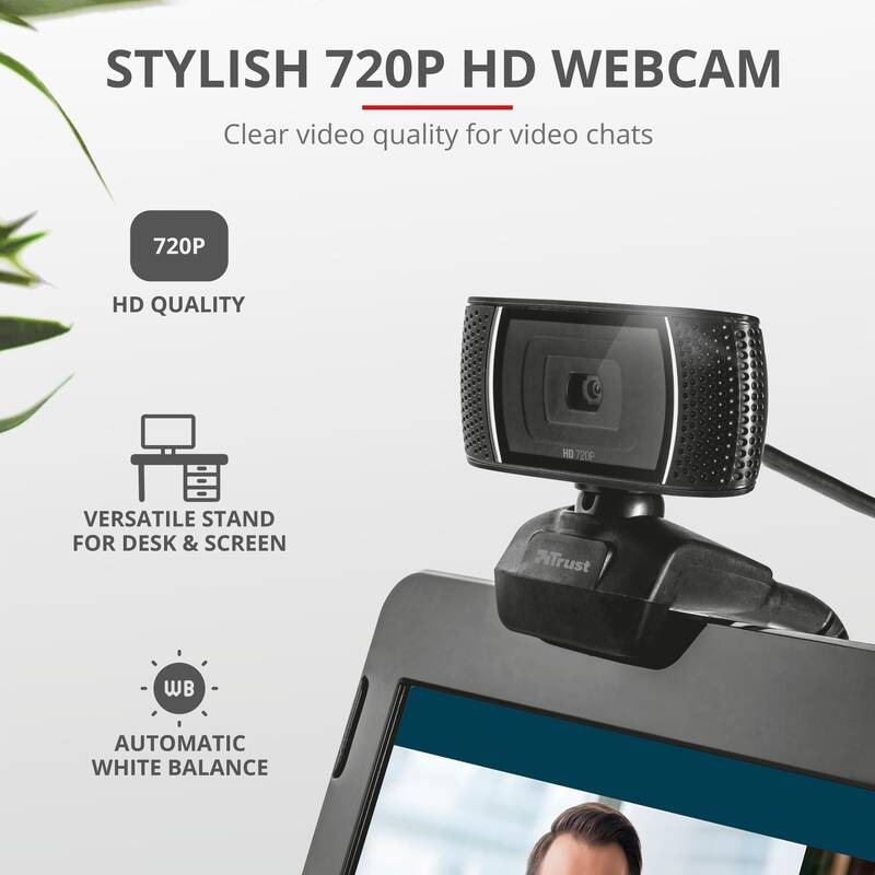 Headset Trust Doba 2-in-1 Home Office Set + HD webcam černý Headset Trust Doba 2-in-1 Home Office Set + HD webcam černý