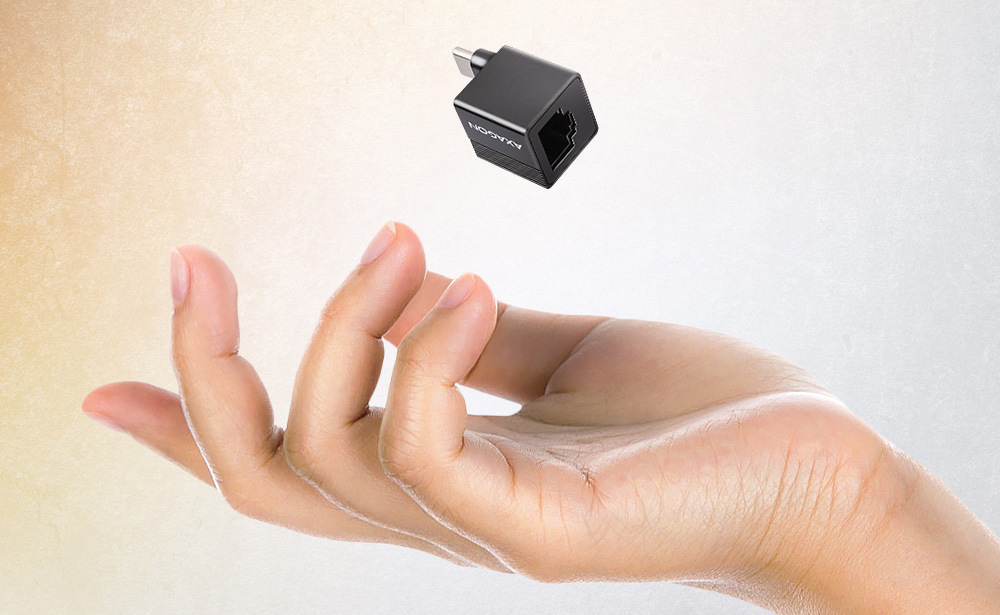 Síťová karta Axagon USB-C 3.2 Gen 1 - Gigabit Ethernet Mini černá