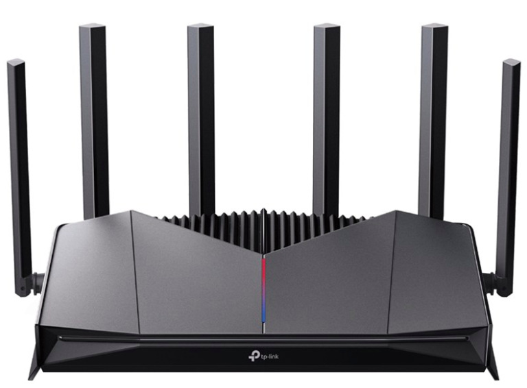 Herní Wi-Fi 7 router TP-Link Archer GE400 Gaming s šesti anténami a RGB podsvícením, černý