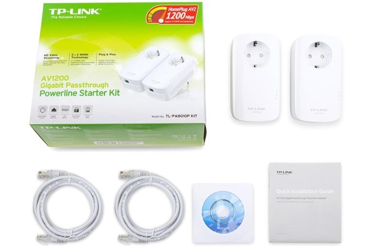 Síťový rozvod LAN po 230V TP-Link TL-PA8010P Starter Kit