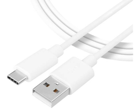 Kabel Tactical Smooth Thread USB-A/USB-C, 0,3 m bílý