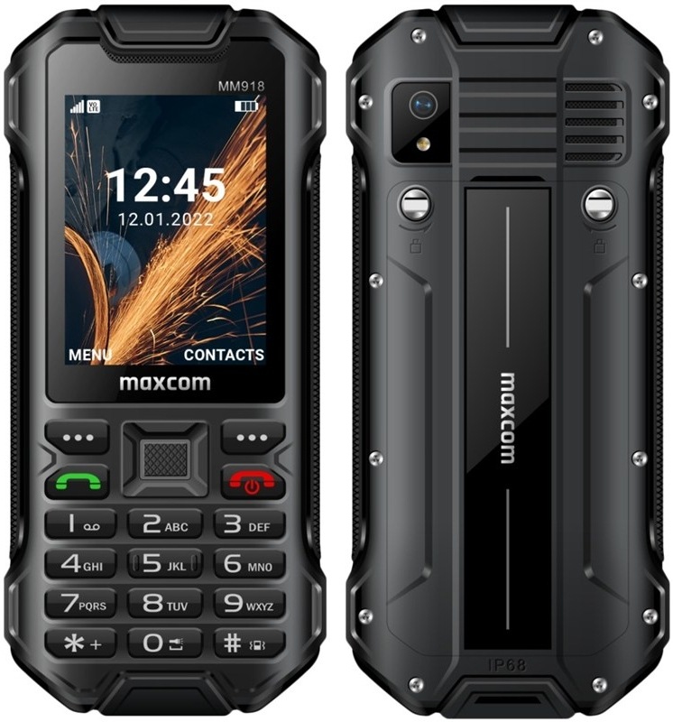 Mobilní telefon MaxCom Strong MM918 L, černá barva