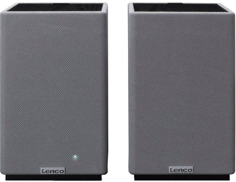 Repro Lenco SPB-240BKGY, aktivní stereo reproduktory 2 ks, šedo-černé provedení