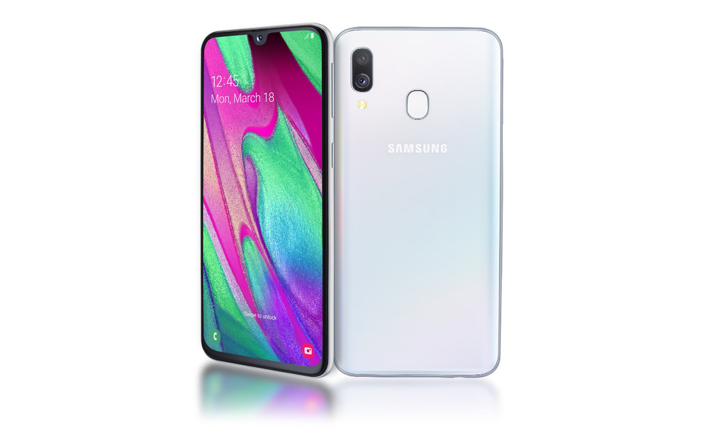 Mobilní telefon Samsung Galaxy A40 Dual SIM bílý