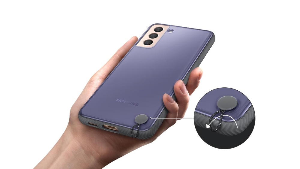 Kryt na mobil Samsung Galaxy S21+ 5G černý/průhledný