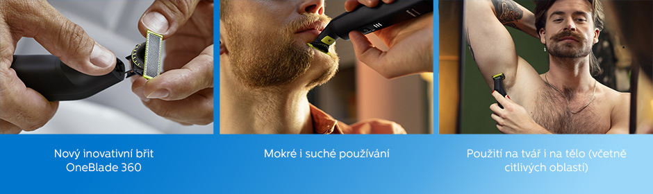 Zastřihovač vousů Philips OneBlade Pro 360 QP6541/15 Zastřihovač vousů Philips OneBlade Pro 360 QP6541/15