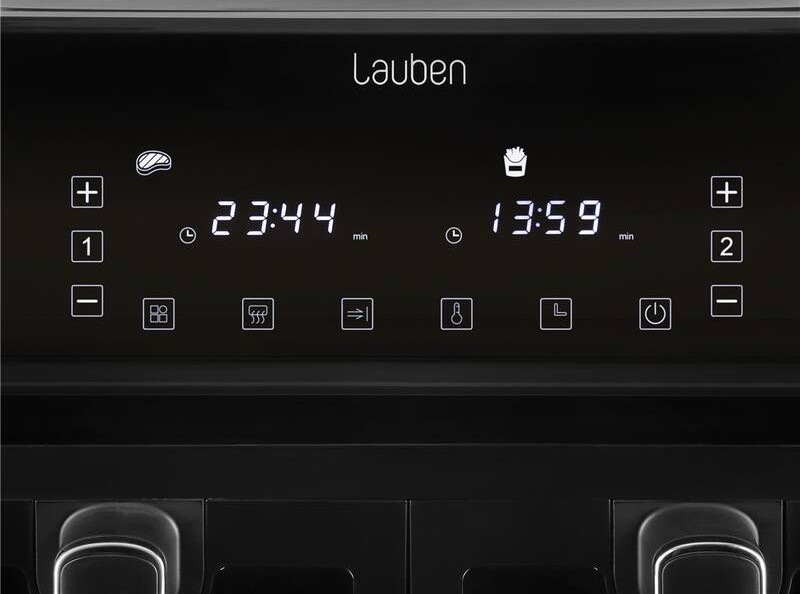 Fritéza horkovzdušná Lauben DualZone® Air Fryer 8000BC černá Fritéza horkovzdušná Lauben DualZone® Air Fryer 8000BC černá