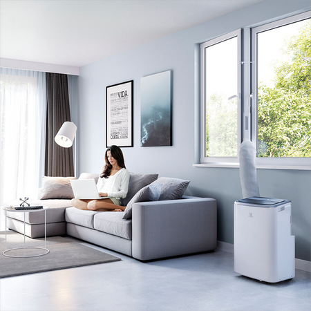 Mobilní klimatizace Electrolux EXP34U338HW šedá/bílá Mobilní klimatizace Electrolux EXP34U338HW šedá/bílá