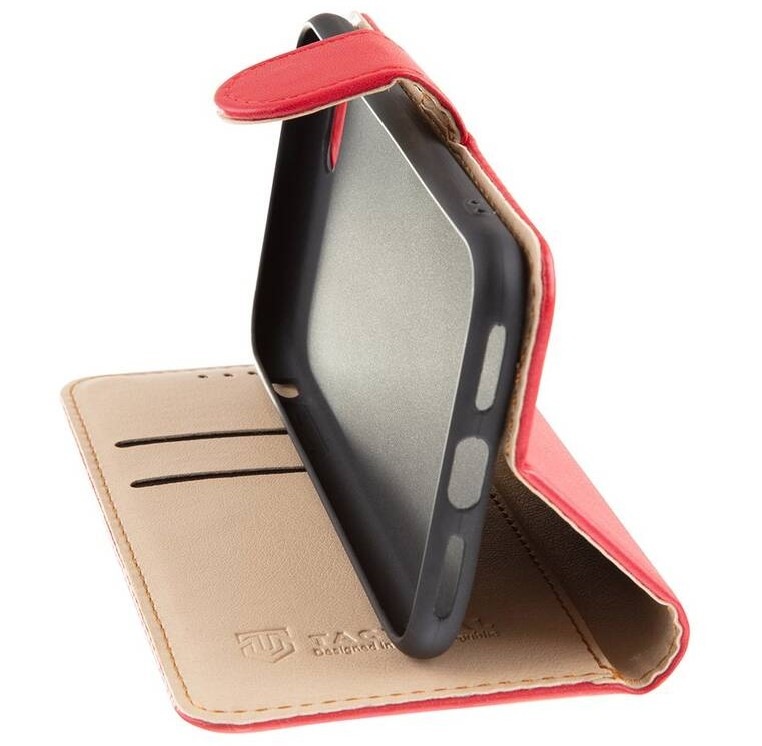 Pouzdro na mobil flipové Tactical na Poco X4 Pro 5G červené
