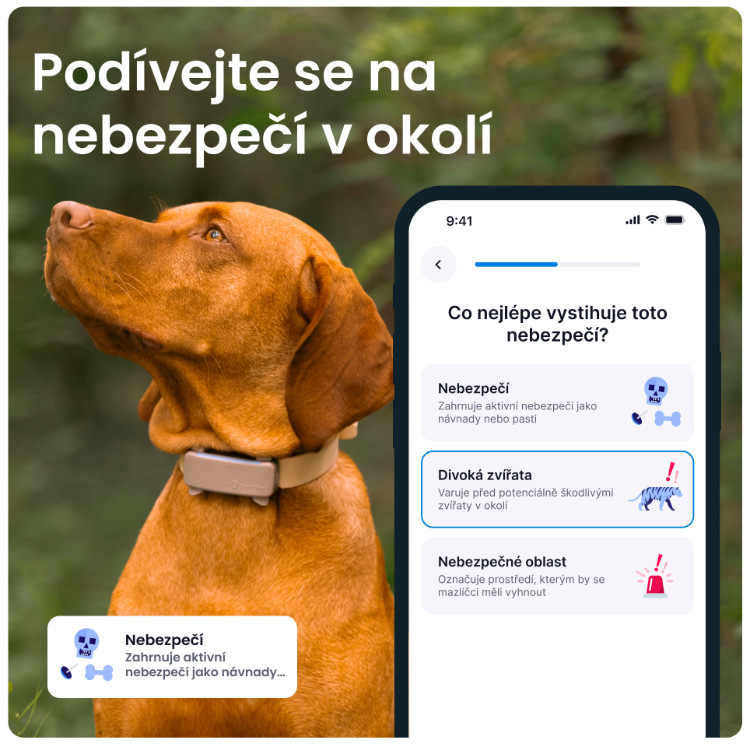 GPS lokátor Tractive DOG 6 hnědý GPS lokátor Tractive DOG 6 - hnědý