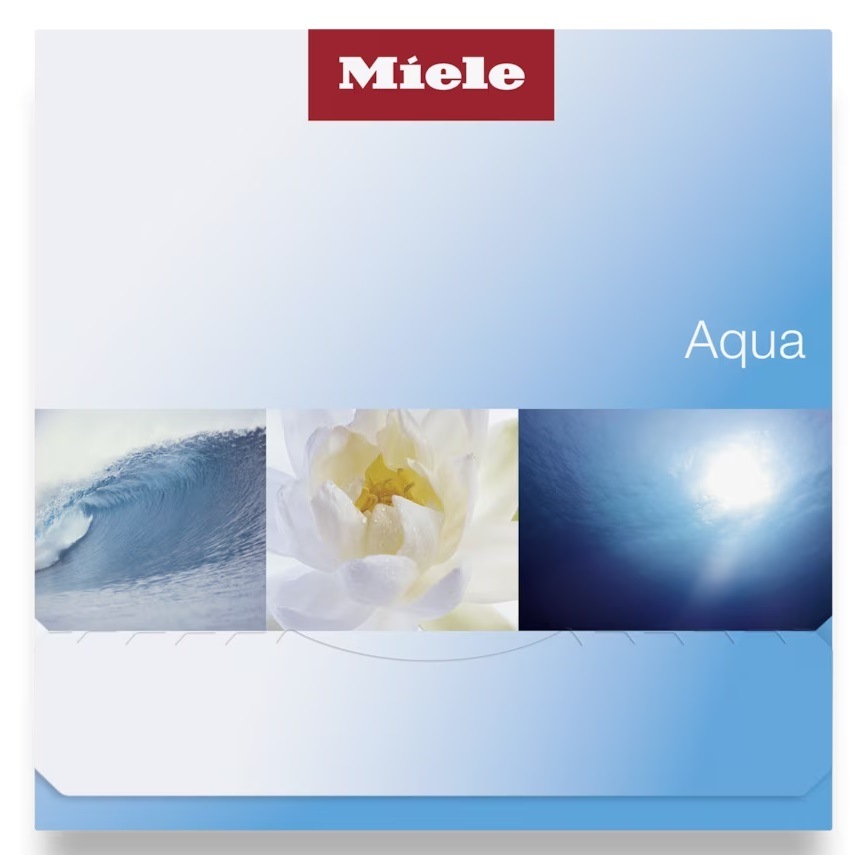 Přední strana obalu Miele FA A 152 L flakón s vůní Aqua