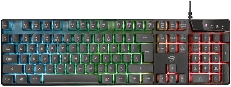 Klávesnice Trust GXT 835 Azor Illuminated CZ/SK černá