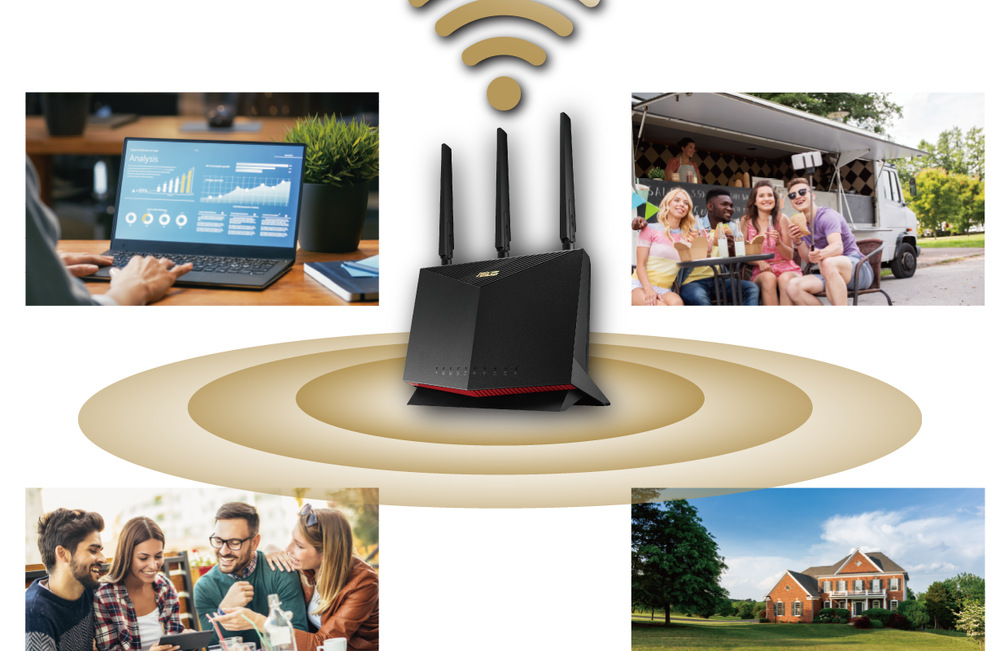 Router Asus 4G-AC86U - AC2600 černý