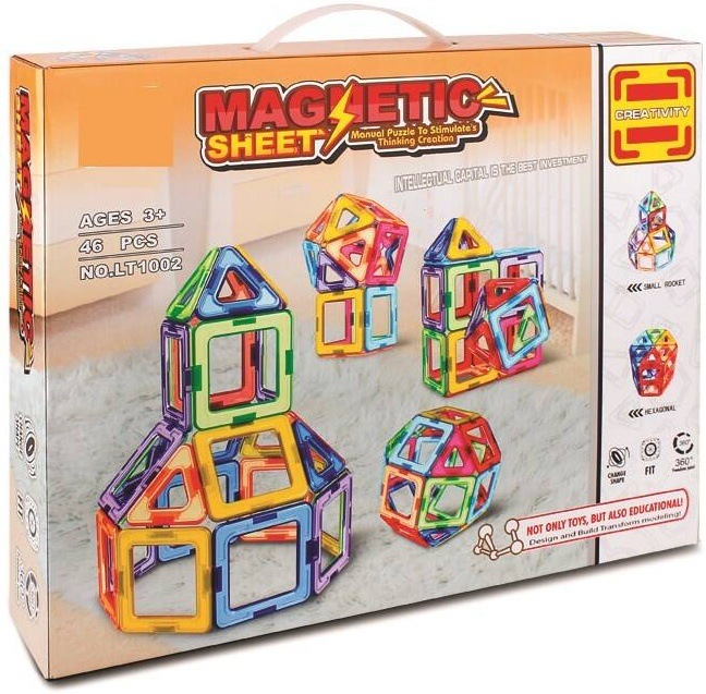 Stavebnice SPARKYS Magnetic Sheet 46 dílků