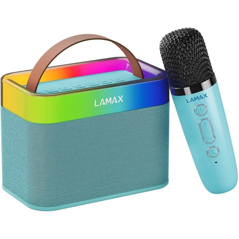 Přenosný reproduktor LAMAX KaraokeKid1 modrý