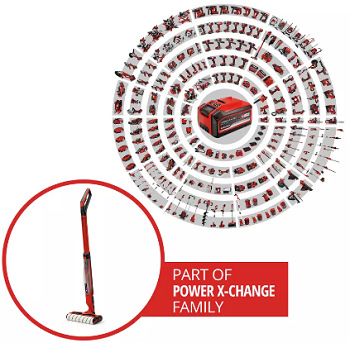 Čistič na tvrdé podlahy Einhell Power X-Change CLEANEXXO (bez baterie) 3437110 červený EIN3437110