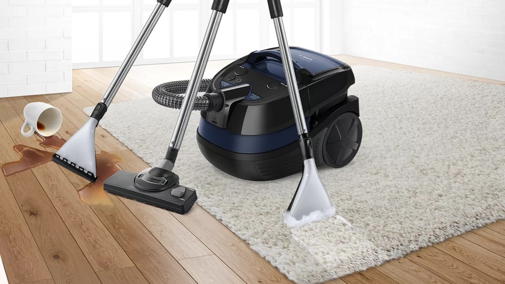 Víceúčelový vysavač Bosch BWD41700 šedý/modrý