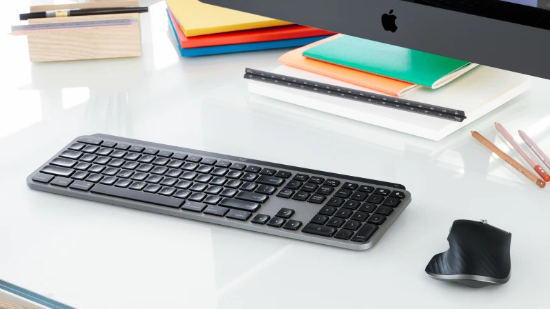 Klávesnice Logitech MX Keys S pro MacBook, US INT'L layout šedá Klávesnice Logitech MX Keys S pro MacBook, US INT'L layout šedá