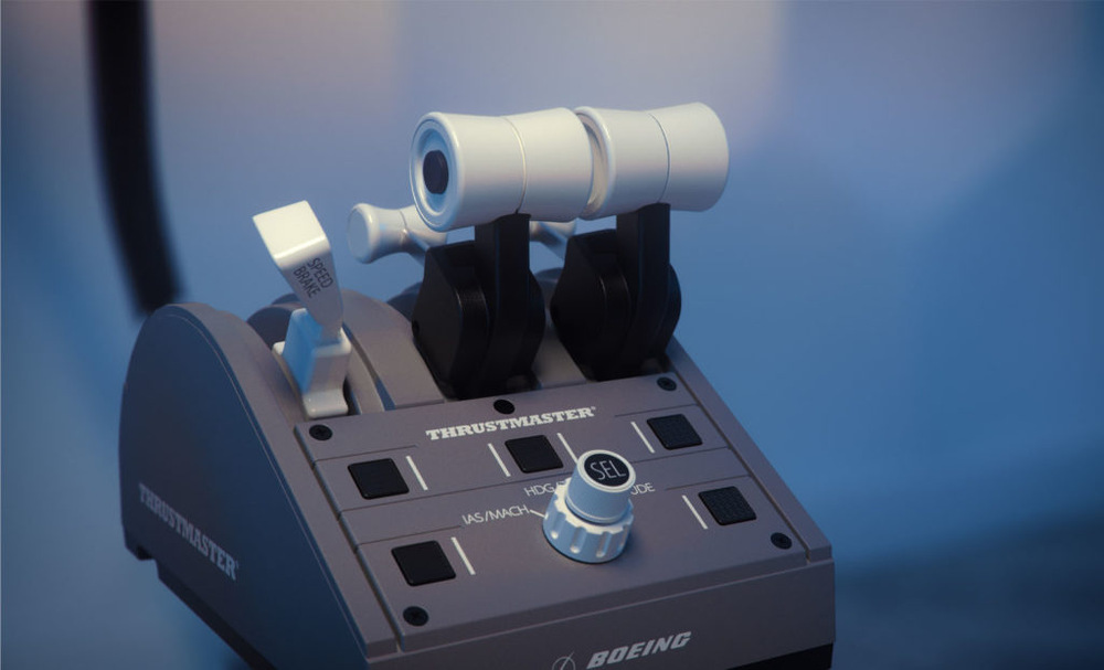 Joystick Thrustmaster TCA YOKE PACK BOEING Edition pro Xbox One, Series X/S, PC černý
