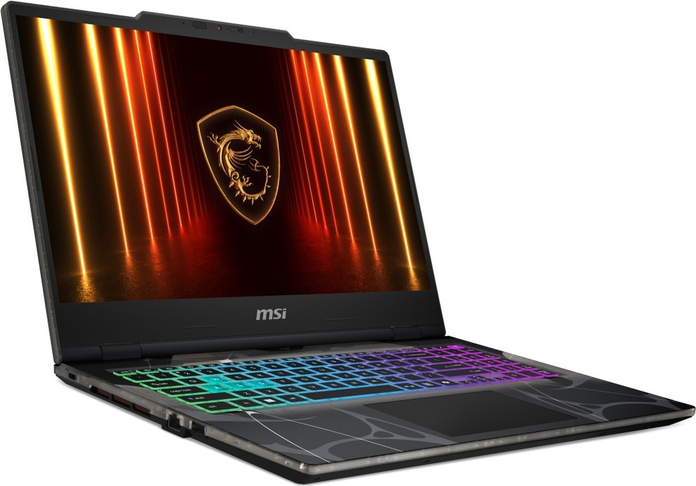 Notebook MSI Cyborg 15 B13WFKG-1221XCZNN černý Pohled z levé strany na herní notebook MSI Cyborg 15 B13W s pokročilou grafikou