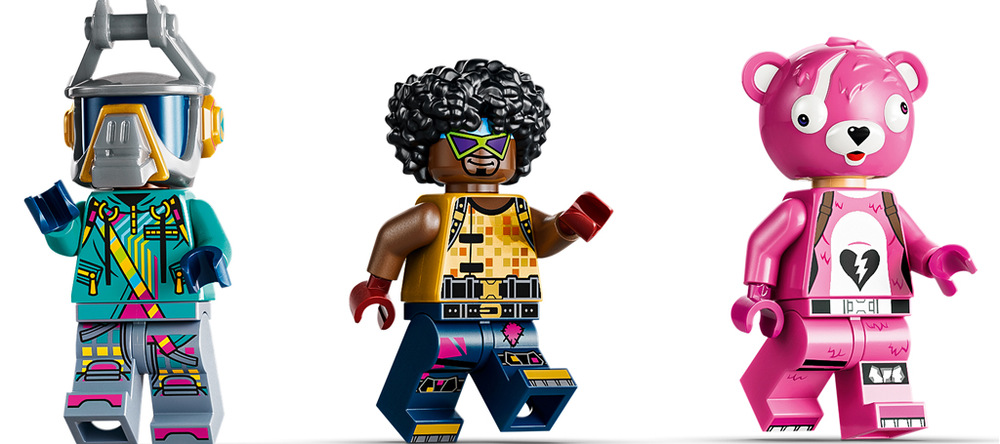 Šest minifigurek oživí známé herní okamžiky i vlastní dobrodružství ze světa Fortnite.