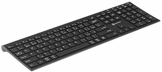 Klávesnice Powerton UltraSlim, CZ/SK černá