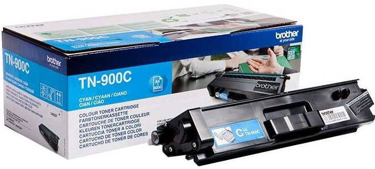 Toner Brother TN-900C, 6000 stran - azurový