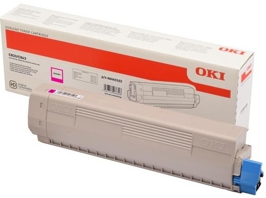 Toner OKI C833/843, 10000 stran - purpurový