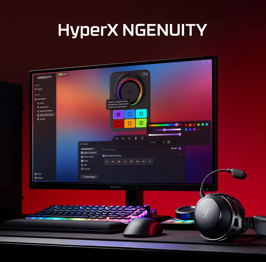 Headset HyperX Cloud Alpha 2 Wireless černý Headset HyperX Cloud Alpha 2 Wireless černý