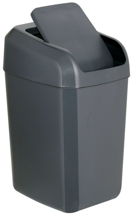 Odpadkový koš Denox s objemem 30 litrů, antracitová barva