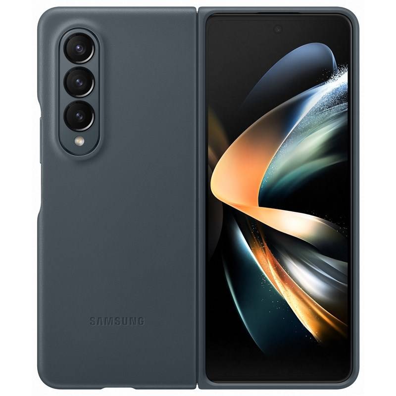 Kryt na mobil Samsung Galaxy Z Fold4 Leather šedý