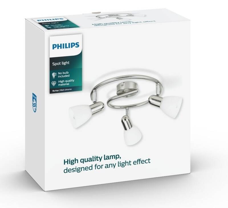 Bodové svítidlo Philips Burlap Spiral, 3xE14 chrom PHI871869613982-v krabici