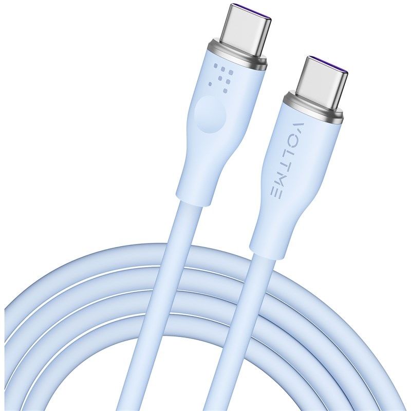 Kabel Voltme Powerlink Moss Series USB-C/USB-C, CTC 5A/100W 1,8m modrý
