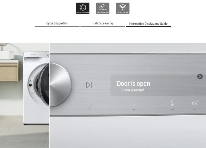 Pračka se sušičkou Samsung WD90T984ASH/S7 bílá