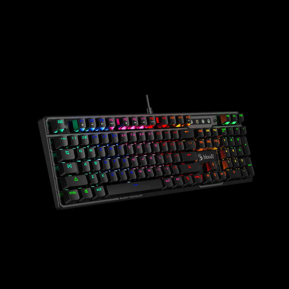Klávesnice A4Tech Bloody B750N, Green Switch, USB, CZ/SK layout černá Klávesnice A4Tech Bloody B750N, Green Switch, USB, CZ/SK layout černá