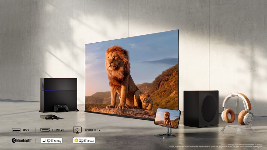 Televize Hisense 50E7Q, snadné sdílení obsahu