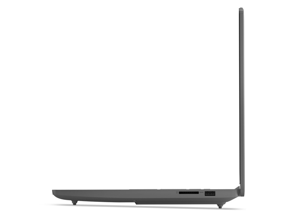 Notebook Lenovo LOQ 15ARP10E šedý Profil otevřeného notebooku Lenovo LOQ 15ARP10E