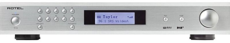 Radiopřijímač s DAB+ ROTEL T11 stříbrný Radiopřijímač s DAB+ ROTEL T11 stříbrný