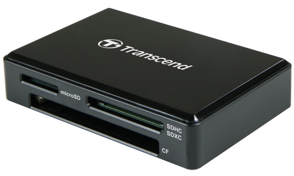 Čtečka paměťových karet Transcend RDC8K, USB-C/SDHC, SDXC, microSDHC, microSDXC, CompactFlash černá