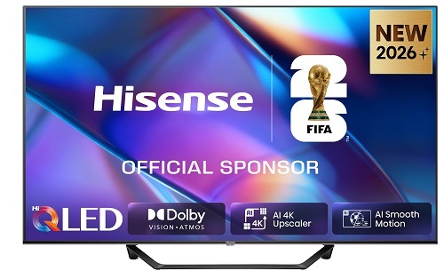 Televize Hisense 43A7S s barvami na displeji