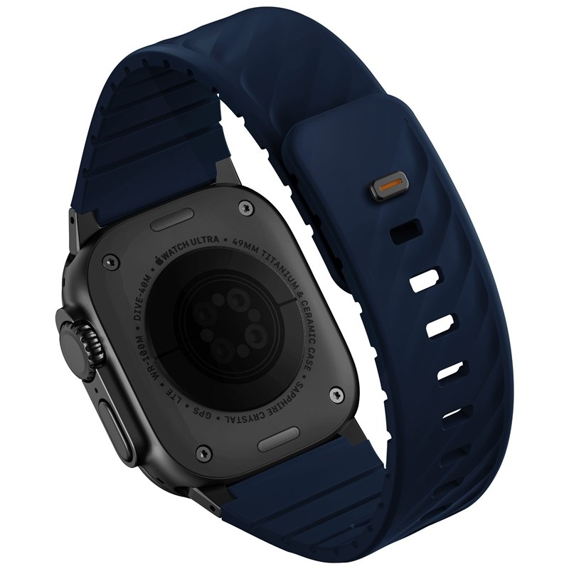 Řemínek Uniq Fluo magnetický na Apple Watch 49/46/45/44/42/41/40 mm - modrý