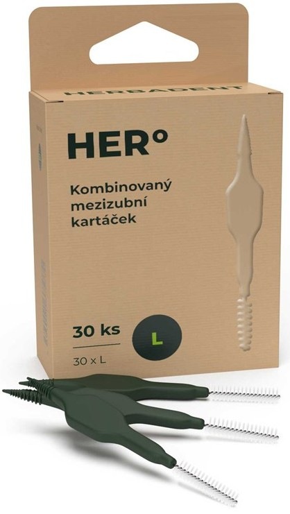 Mezizubní kartáčky HERBADENT HERo L v počtu 30 ks